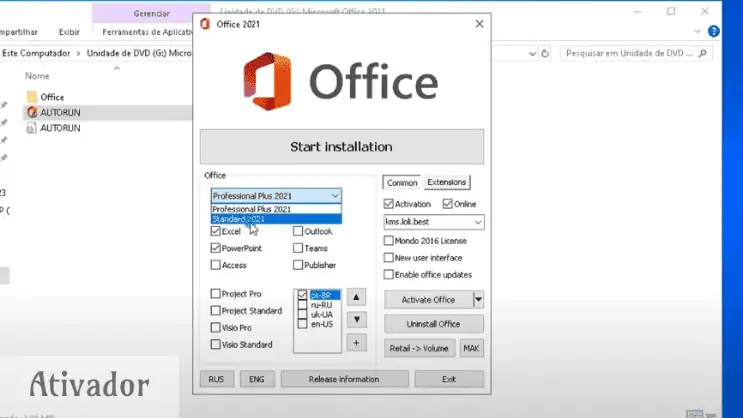 Ativador Office 2021 Para PC